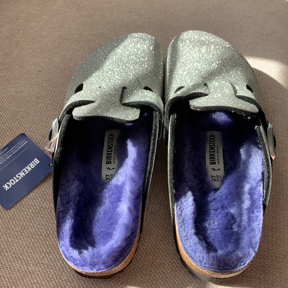Birkenstock Boston glitter dust clogs - Picture 4 of 6